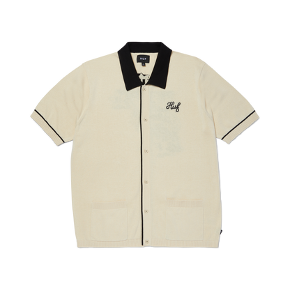 HUF ICARUS S/S KNIT TOP - Natural