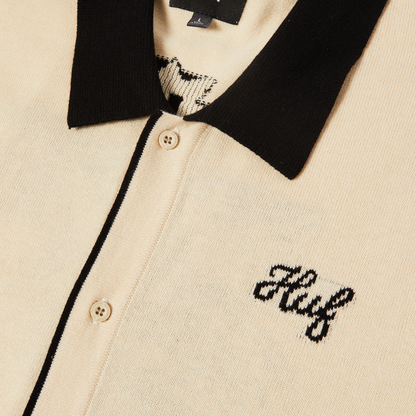 HUF ICARUS S/S KNIT TOP - Natural