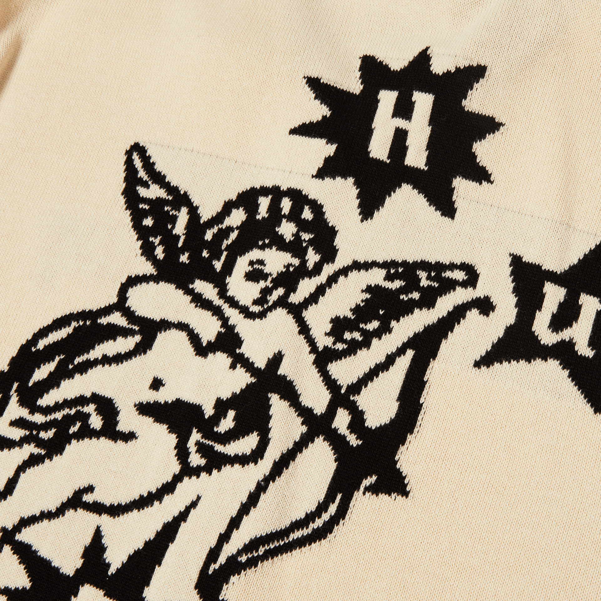 HUF ICARUS S/S KNIT TOP - Natural - Kubanna