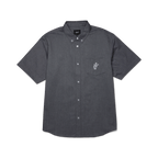HUF ICARUS S/S OXFORD SHIRT - Washed Black - Kubanna