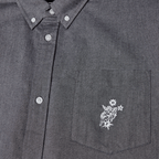 HUF ICARUS S/S OXFORD SHIRT - Washed Black - Kubanna