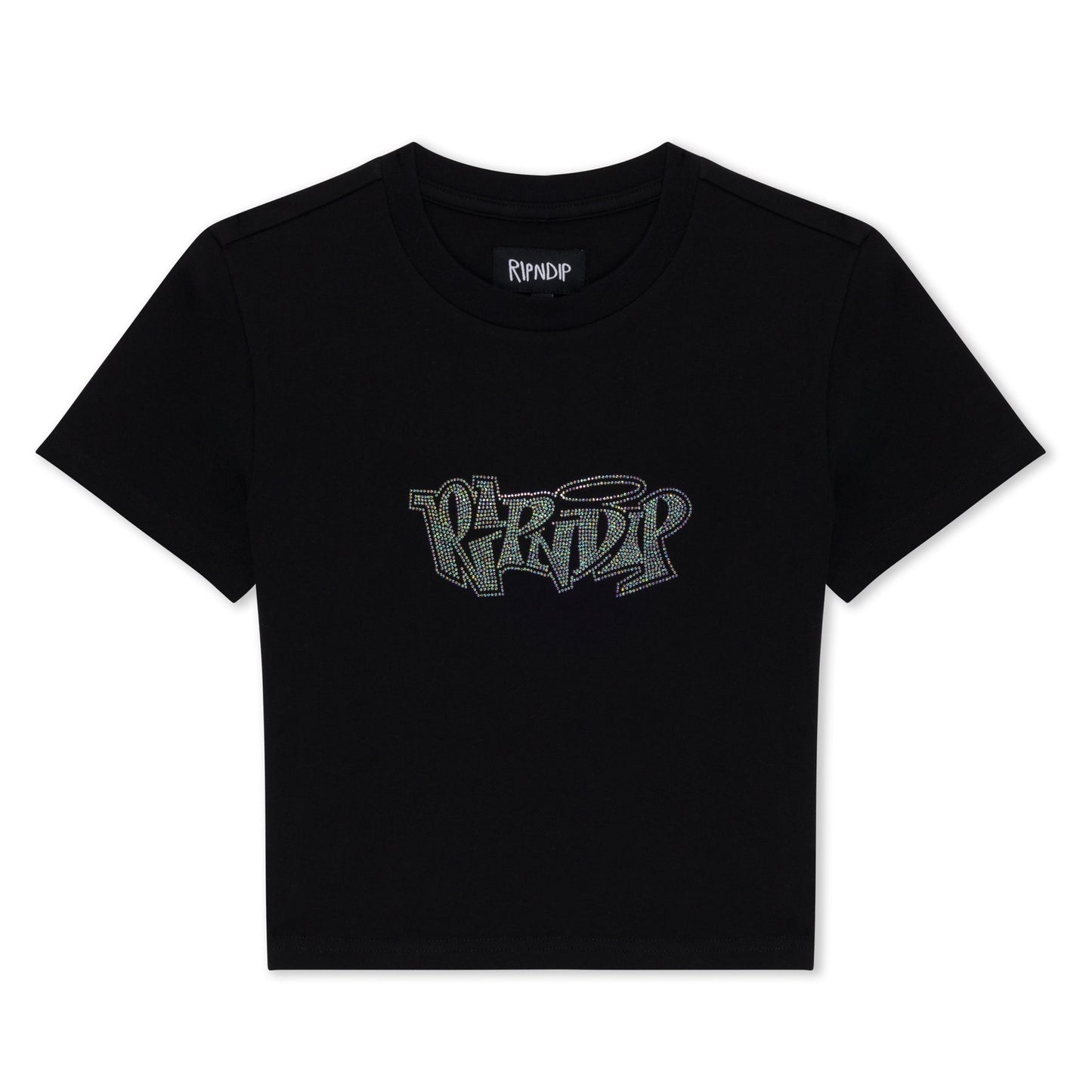 RIPNDIP Angels Baby Cropped T-shirt - Black