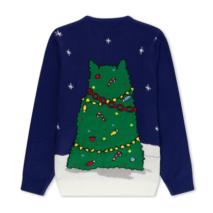 RIPNDIP Litmas Tree Light Up Knit Sweater - Navy