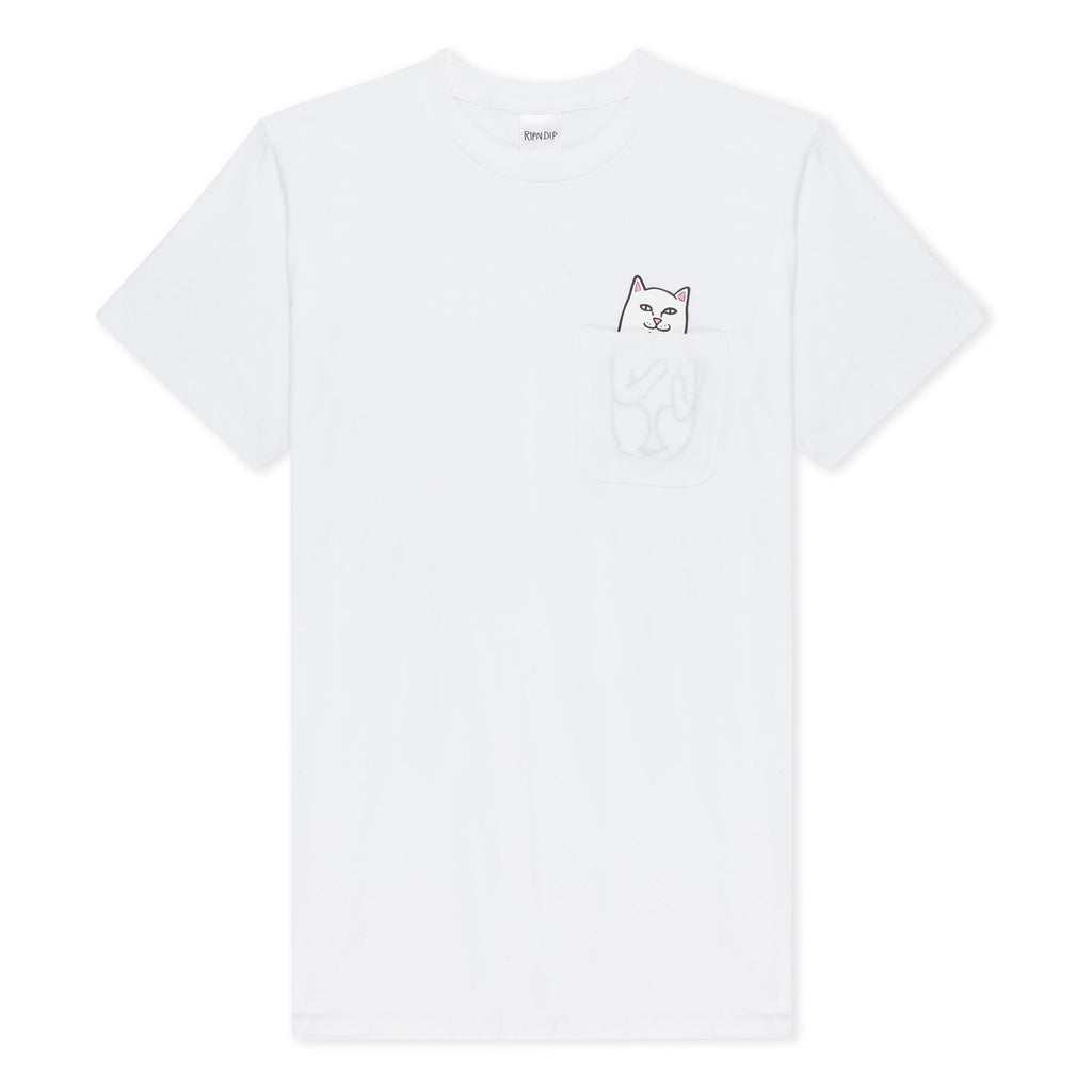 RIPNDIP Lord Nermal Pocket T-Shirt - White - Kubanna