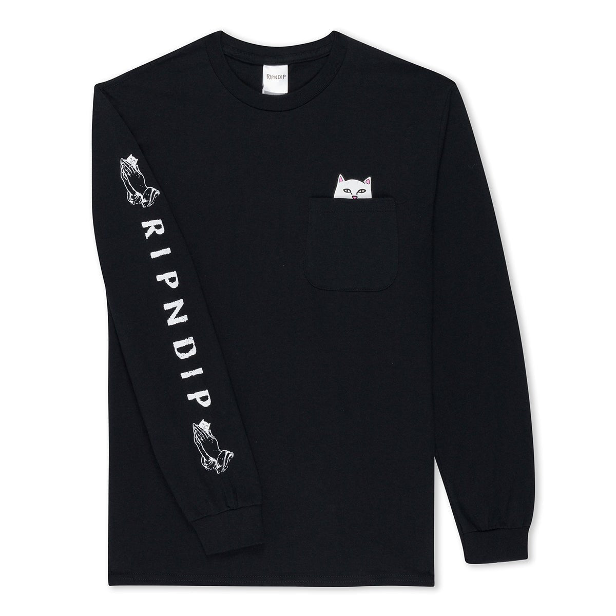 RIPNDIP Lord Nermal Longsleeve T-Shirt - Black - Kubanna