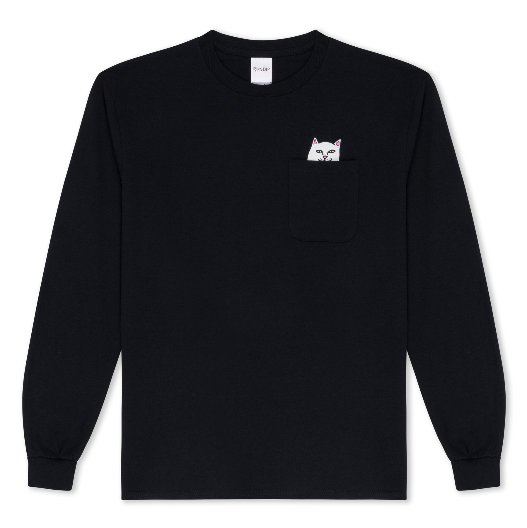RIPNDIP Lord Nermal Longsleeve T-Shirt - Black - Kubanna