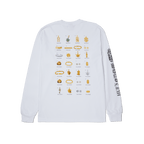 HUF JEWELRY L/S TEE - White - Kubanna