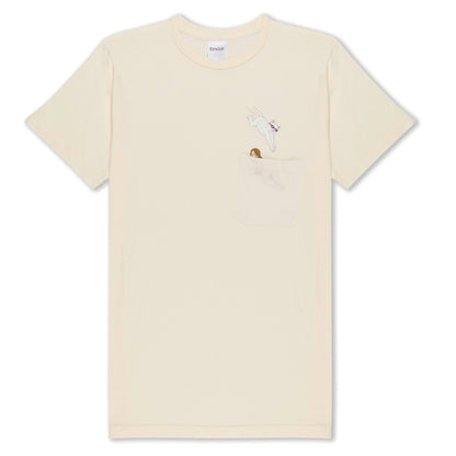 RIPNDIP Jumpin in Pocket T-Shirt - Natural