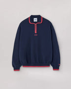WANF Kon Zip Sweater - Navy - Kubanna