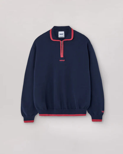 WANF Kon Zip Sweater - Navy