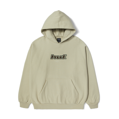 HUF Logo Applique Hooded Fleece - Putty