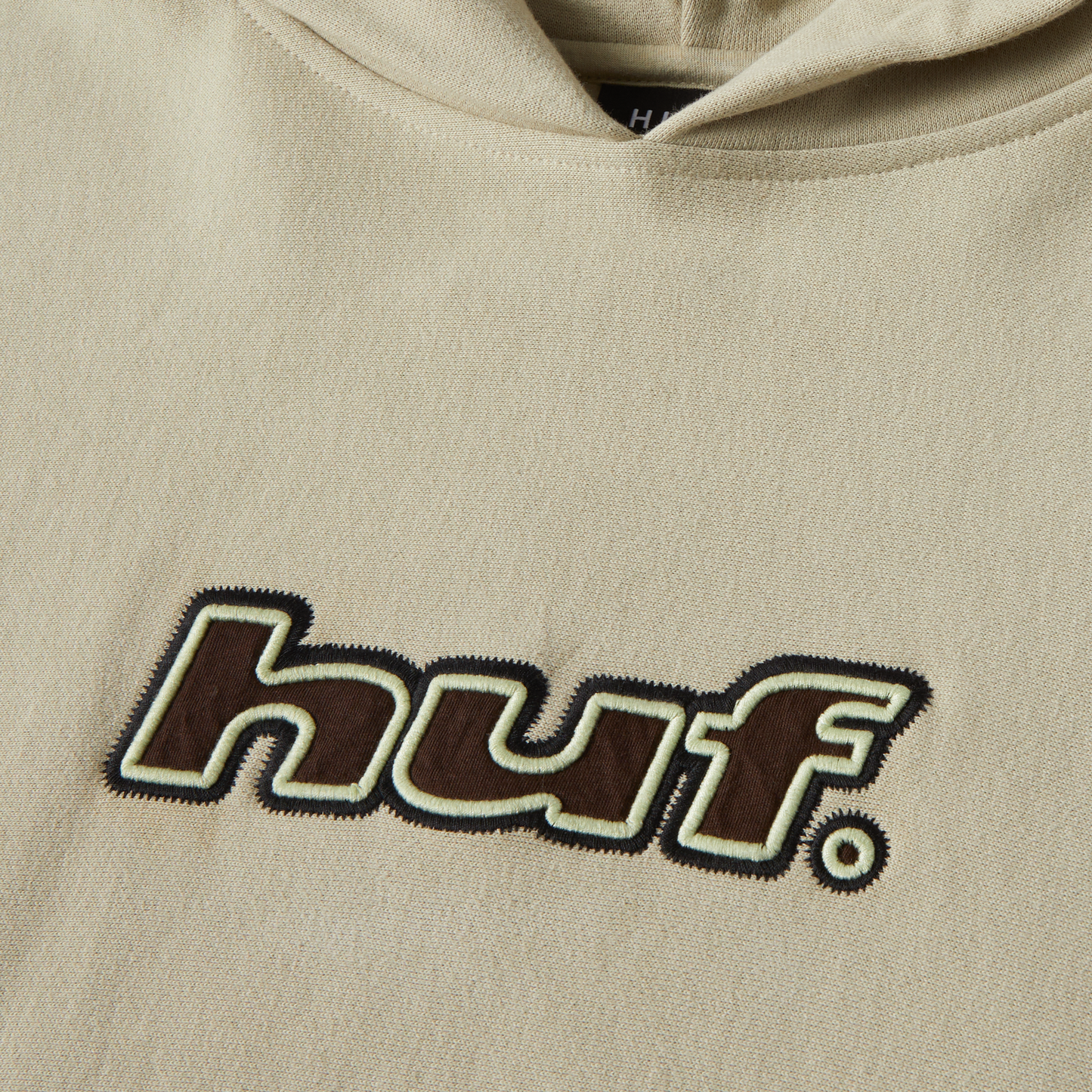 HUF Logo Applique Hooded Fleece - Putty