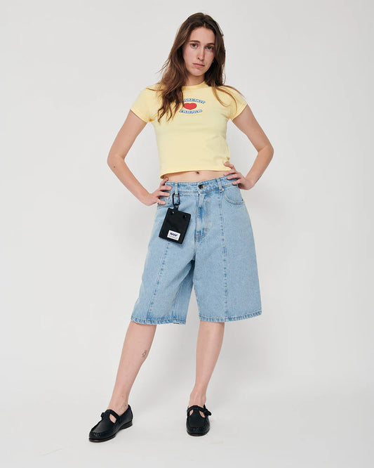 WANF Love Crop Tee - Yellow