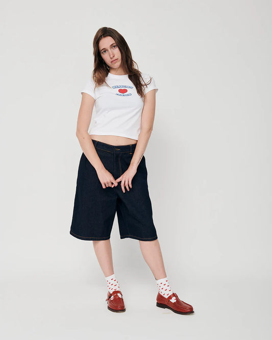 WANF Love Crop Tee - White