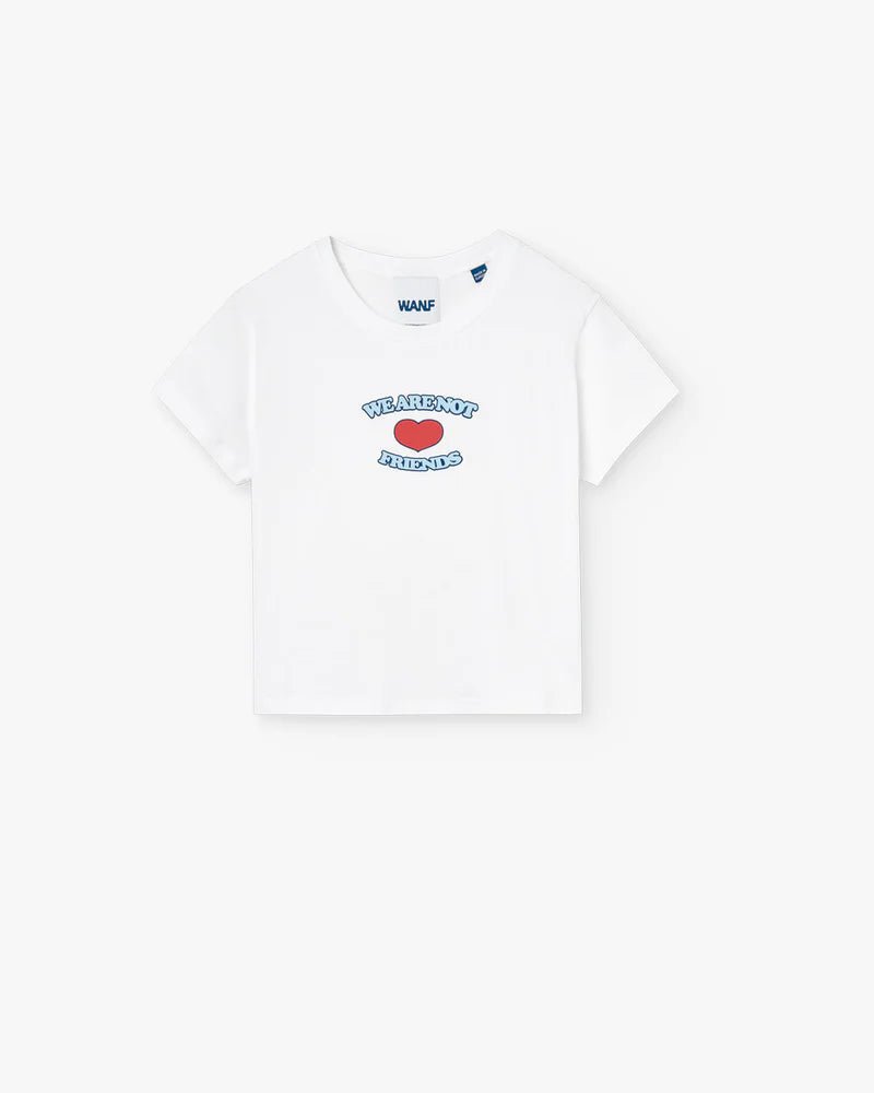 WANF Love Crop Tee - White - Kubanna