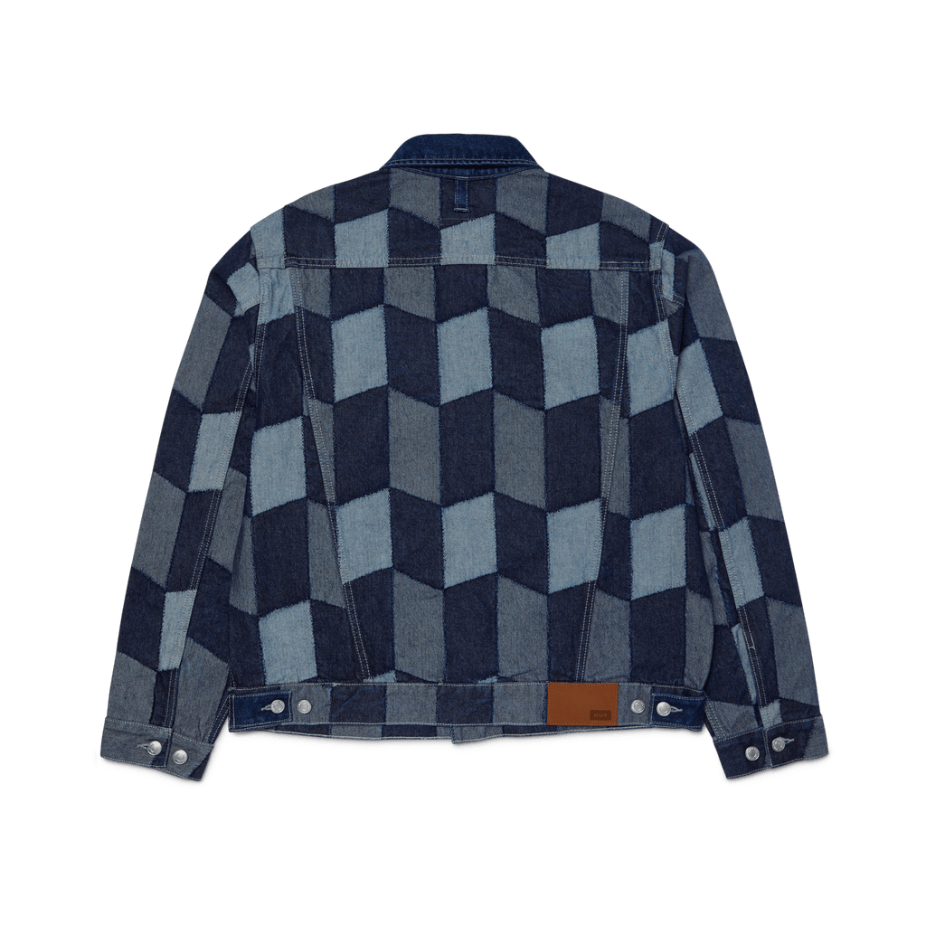 HUF PATCHWORK DENIM JACKET - Denim - Kubanna