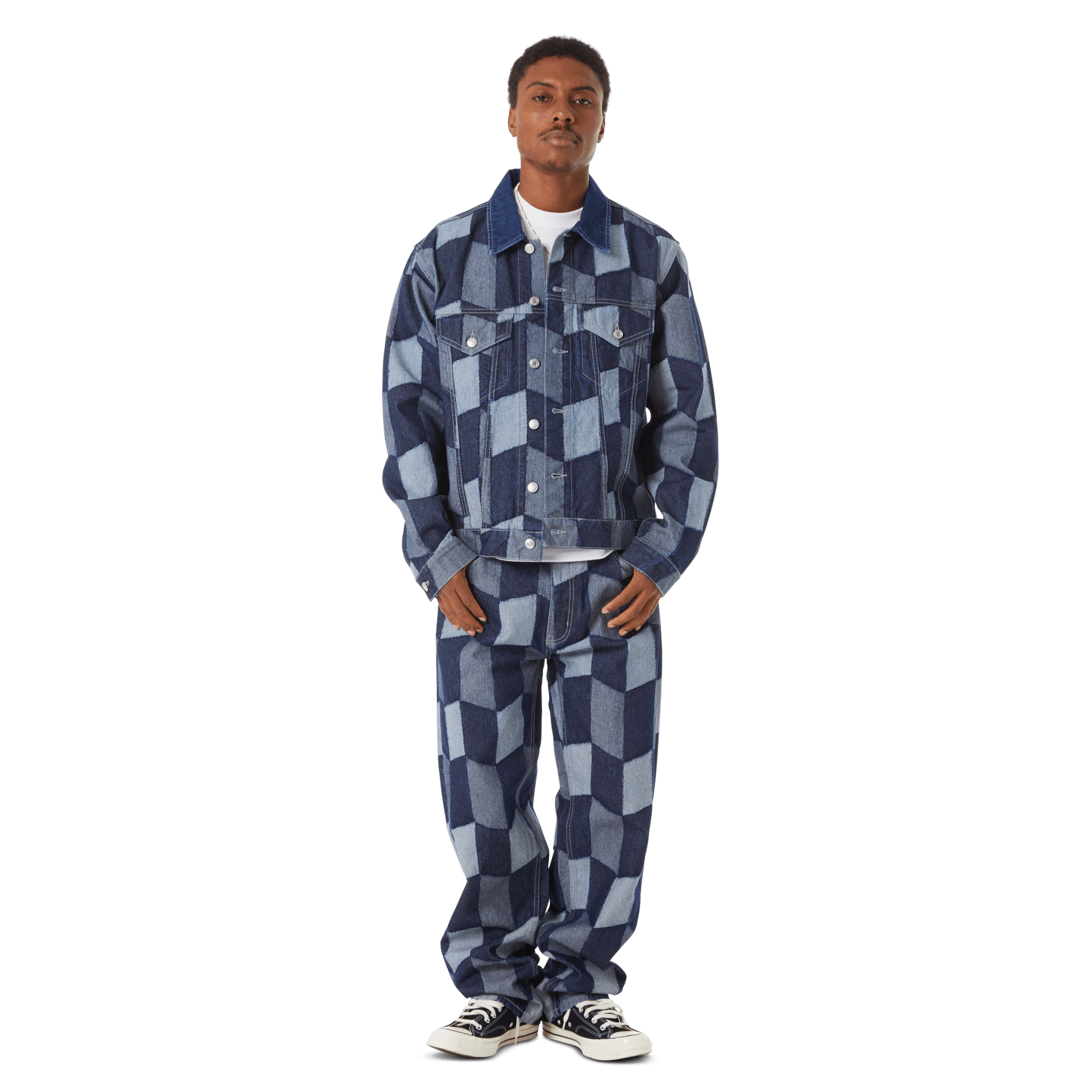 HUF PATCHWORK DENIM PANT - Denim - Kubanna