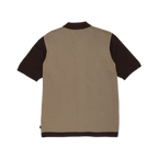 HUF PILLAR S/S KNIT SWEATER - Brown - Kubanna