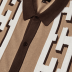 HUF PILLAR S/S KNIT SWEATER - Brown - Kubanna