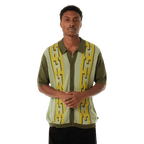 HUF PILLAR S/S KNIT SWEATER - Moss - Kubanna