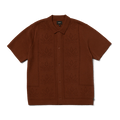 HUF Plantlife Perforated Knit Shirt - Brown - Kubanna