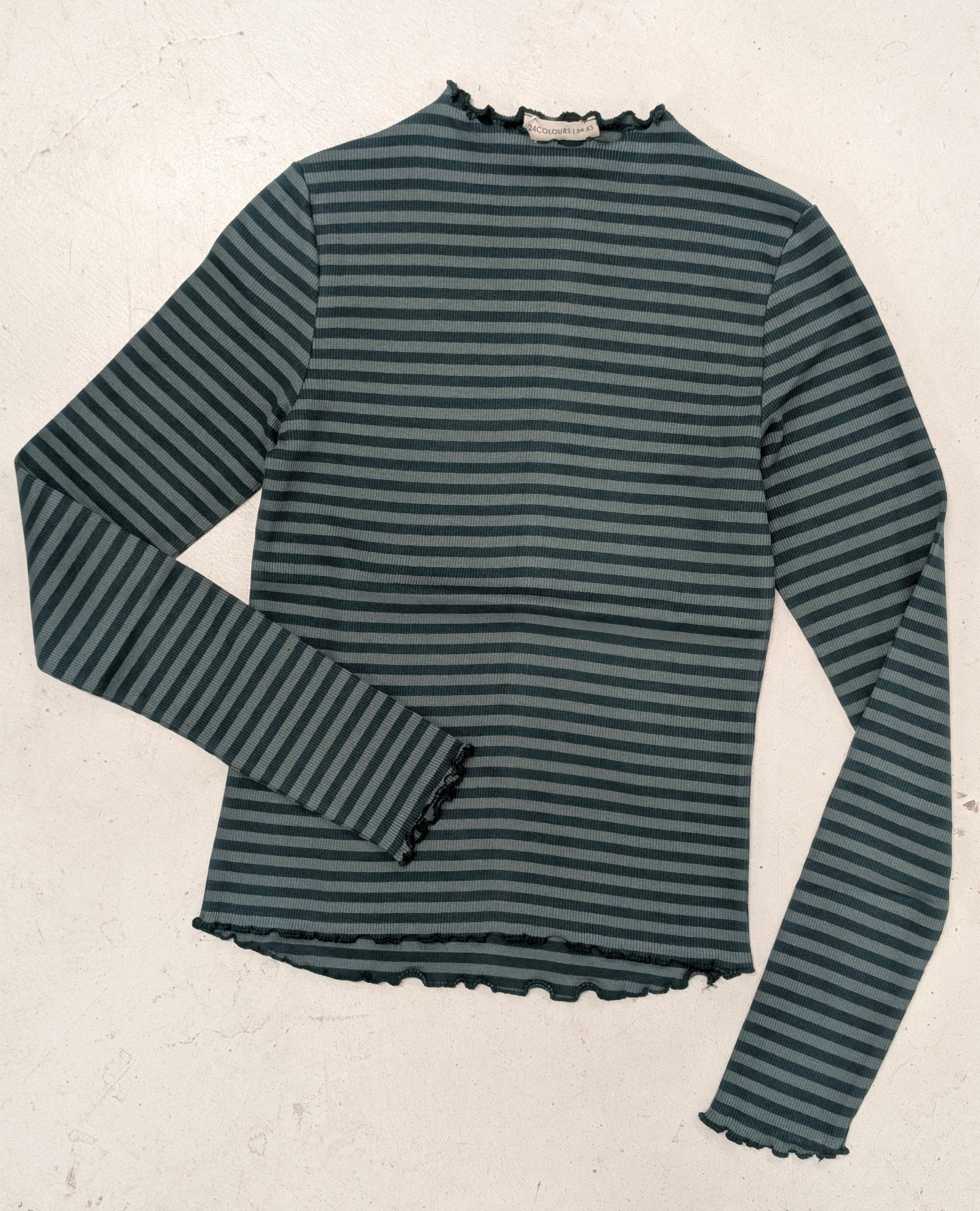 24 colours Striped Shirt - Green - Kubanna