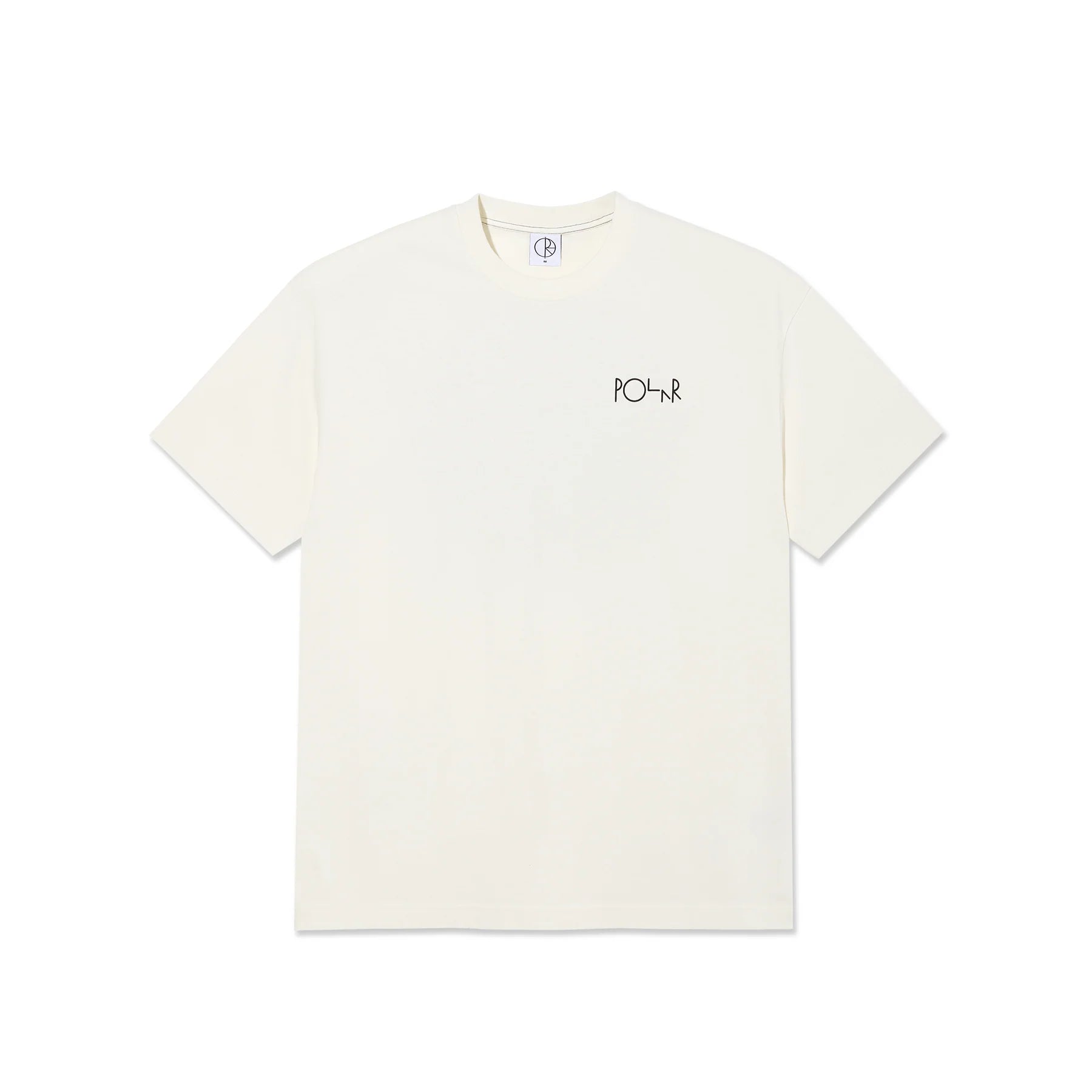 Polar Skate Co. | Contrast Tee Fill Logo – Ivory/Black