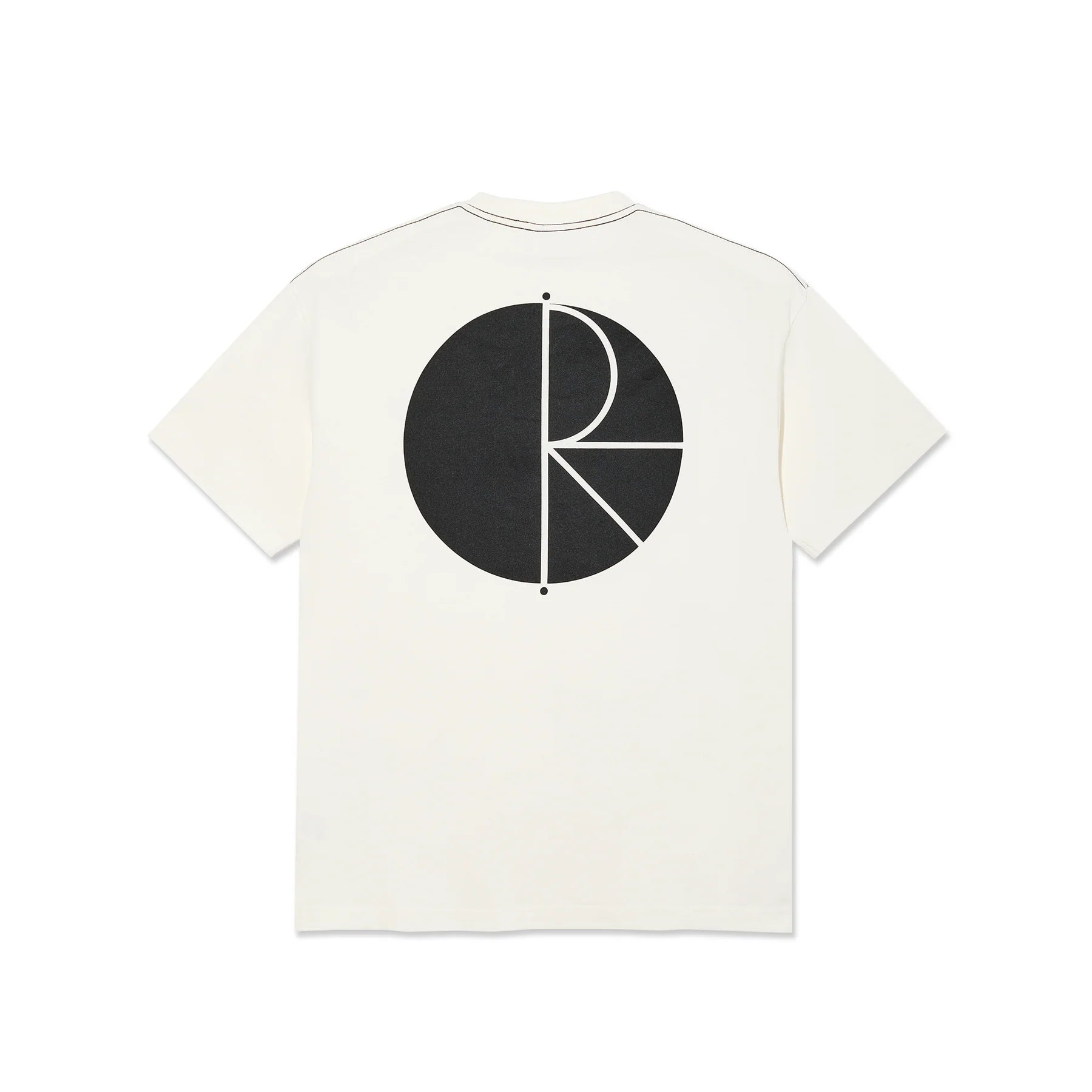 Polar Skate Co. | Contrast Tee Fill Logo – Ivory/Black