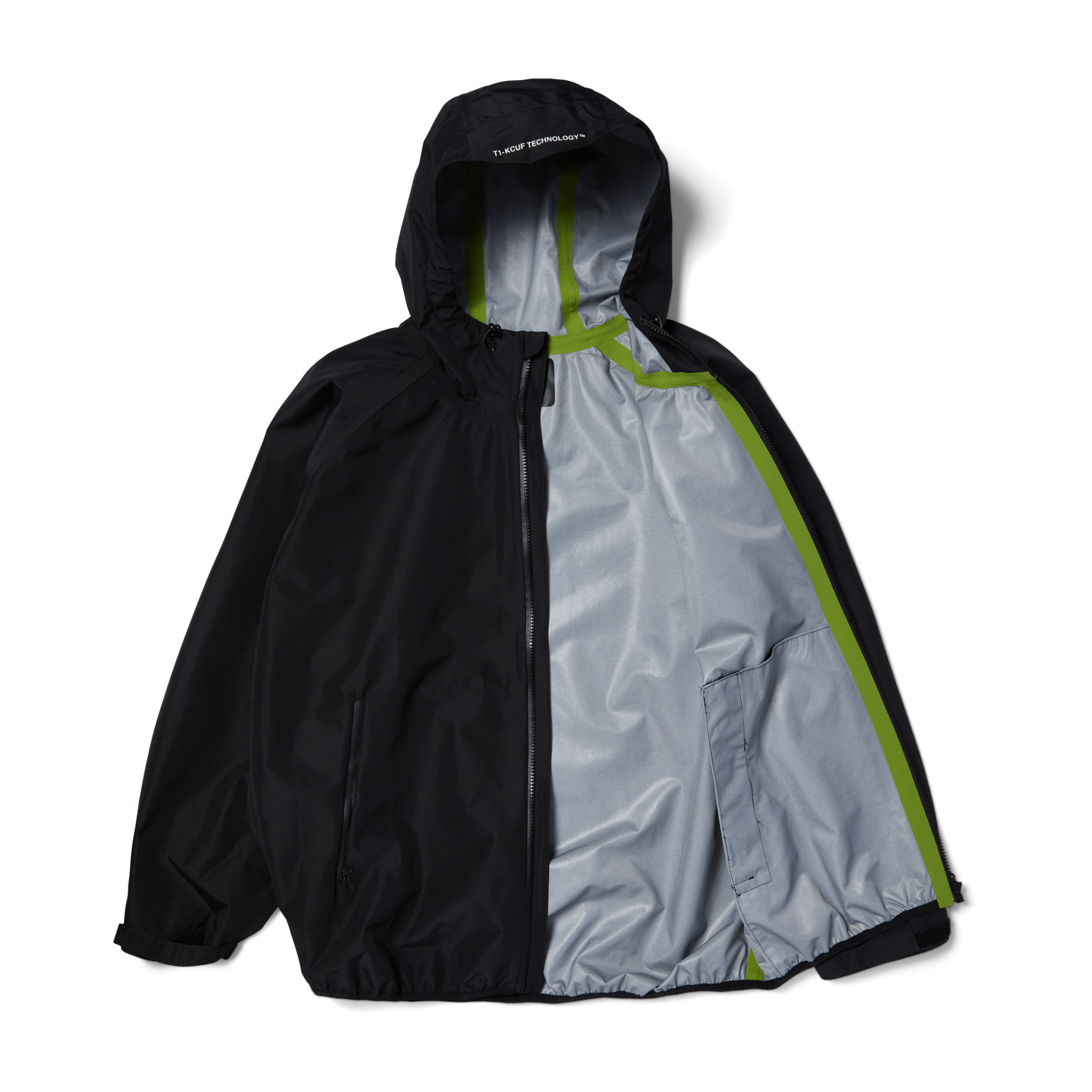 HUF RAINIER SHELL JACKET - Black - Kubanna