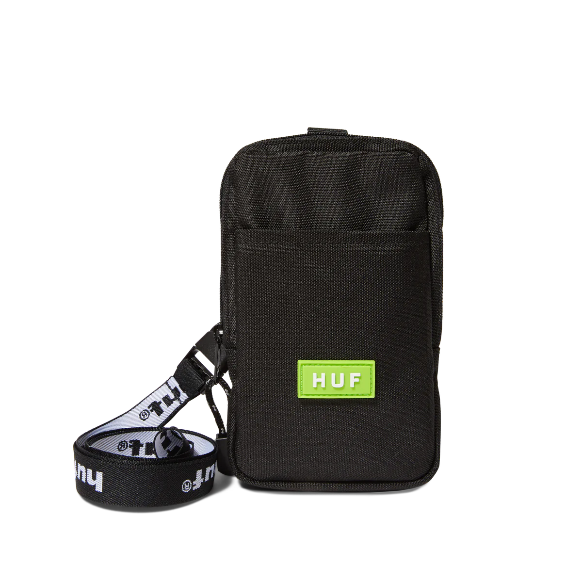 HUF Recon striped lanyard pouch - Black