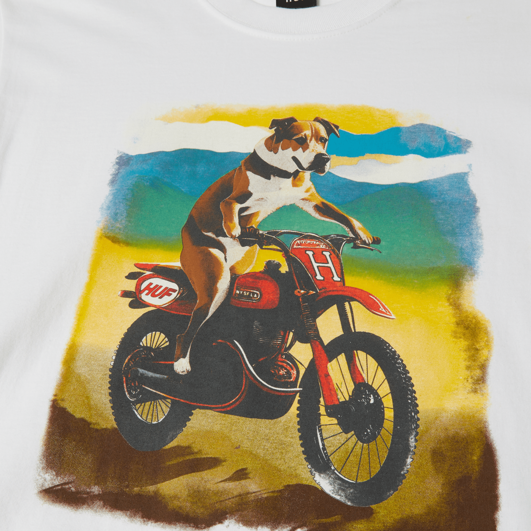 HUF Road Dog S/S Tee - White - Kubanna