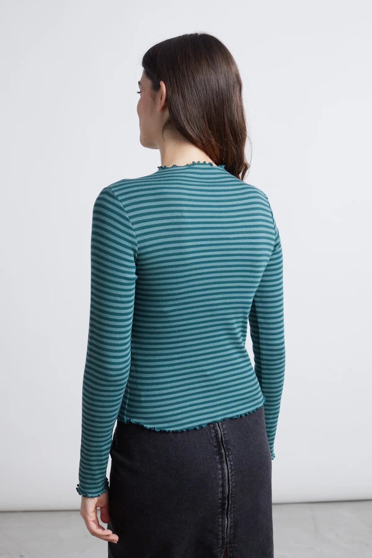 24 colours Striped Shirt - Green - Kubanna