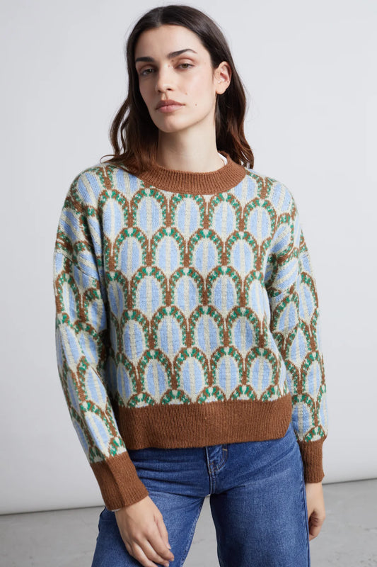 24 Colours Patterned Knitted Sweater - Multicolour