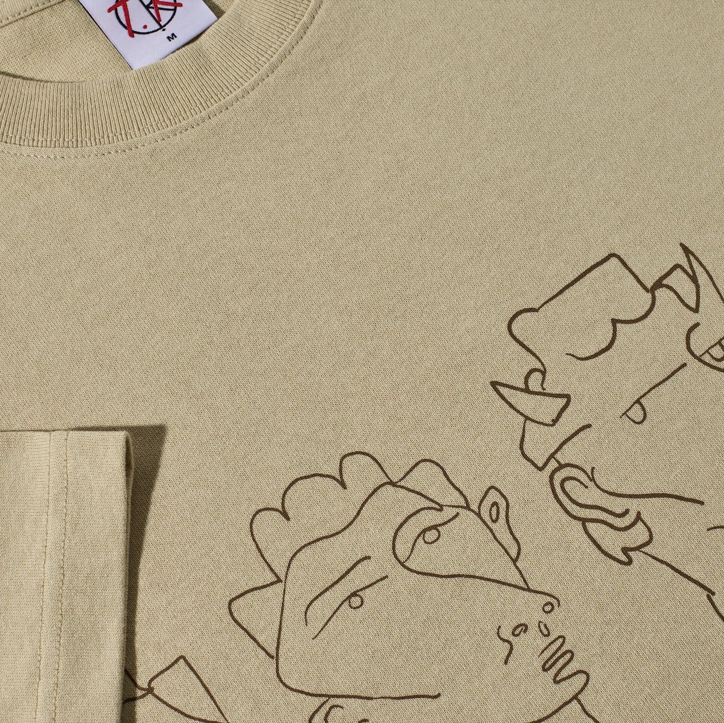 Polar Skate Co. | 8 Heads T-Shirt – Sand/Brown