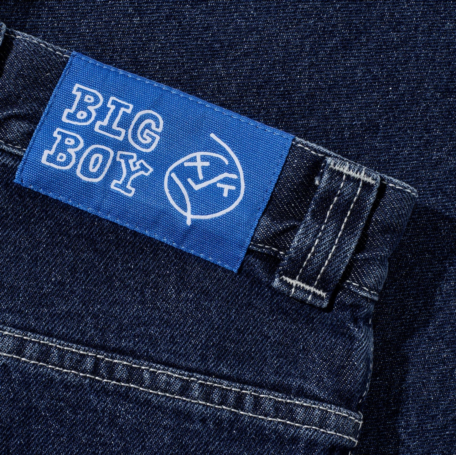 Polar Skate Co. | Big Boy Shorts – Dark Blue/White Stitching