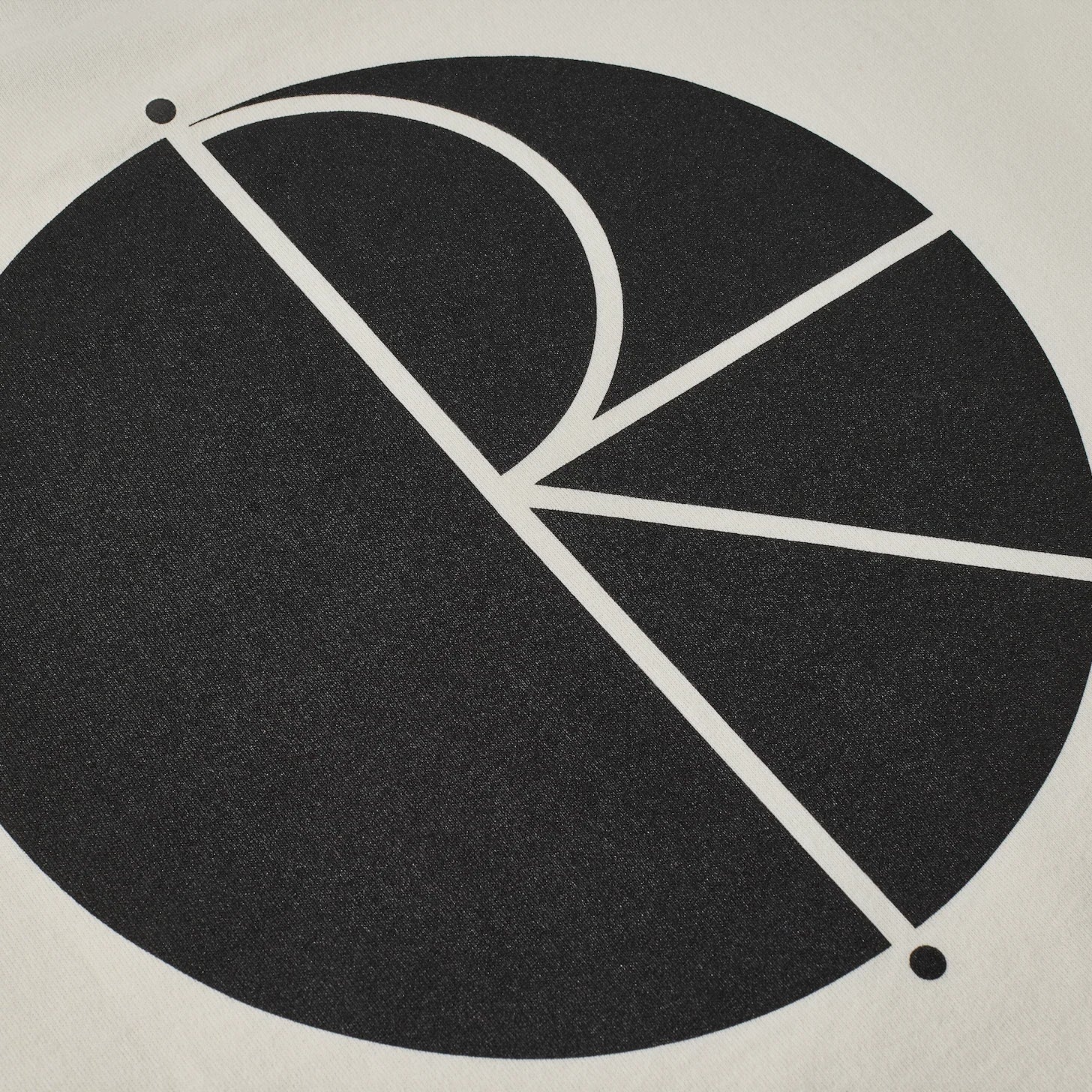 Polar Skate Co. | Contrast Tee Fill Logo – Ivory/Black