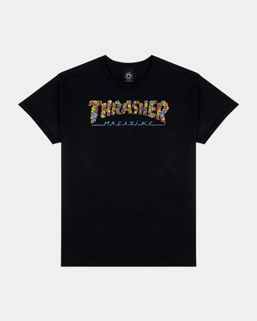 Thrasher Smile by Spanky Tee - Black