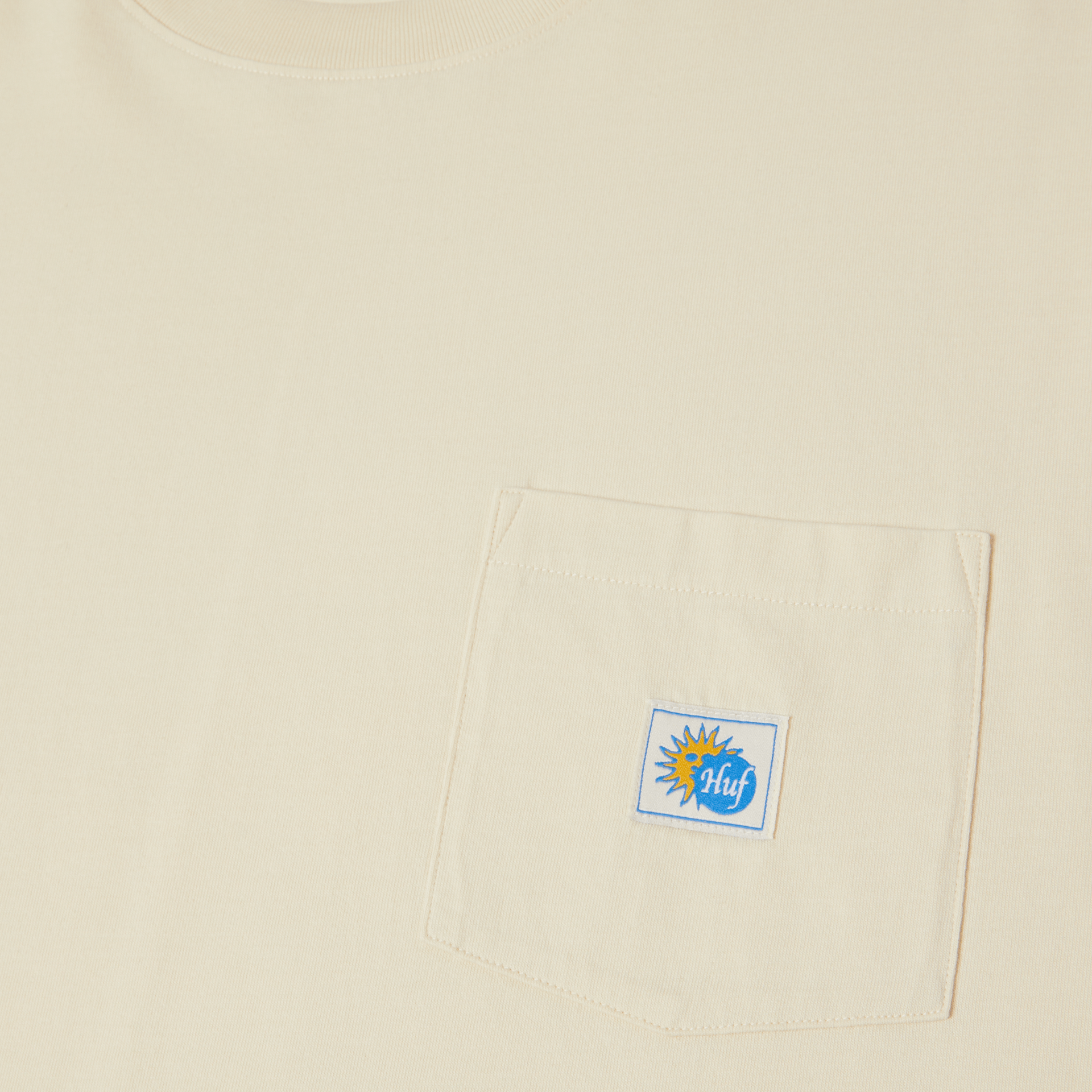 HUF TOTAL ECLIPSE S/S KNIT BOXY TOP - Natural - Kubanna