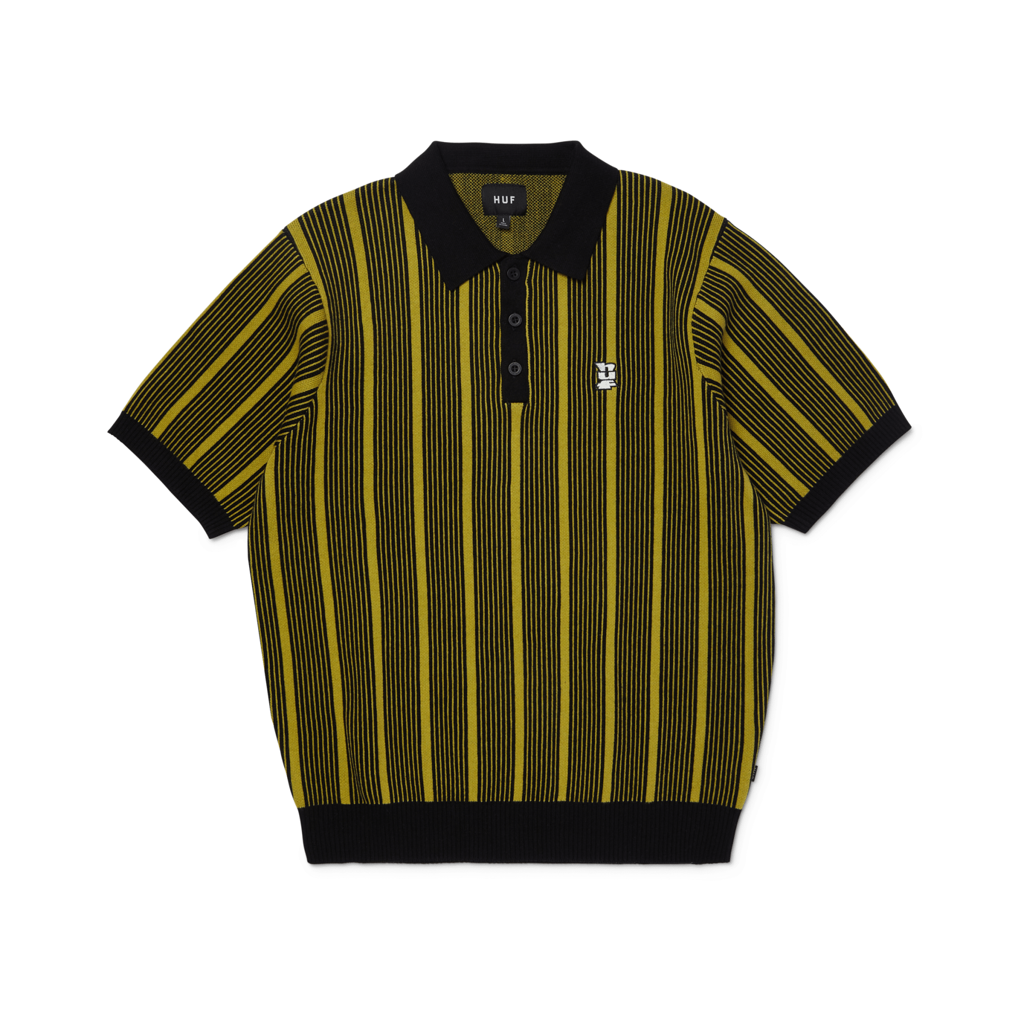 HUF TRACE STRIPE S/S KNIT TOP - Moss - Kubanna