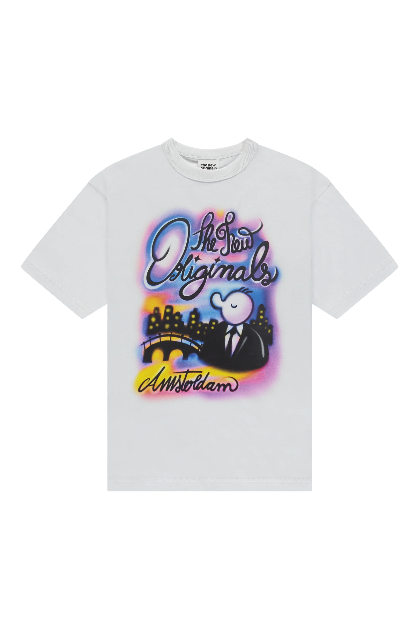 The New Originals Freddy Airbrush Tee - White - Kubanna