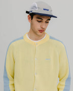 WANF Office Pastel Cardigan - Yellow/Blue - Kubanna