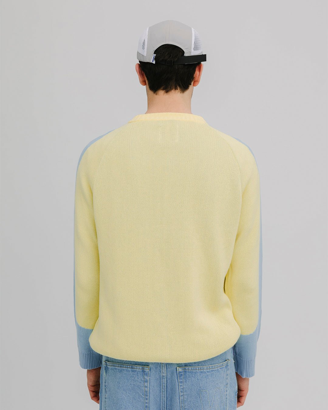 WANF Office Pastel Cardigan - Yellow/Blue - Kubanna