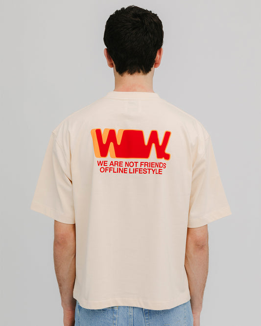 WANF Boxy Tee - Cream