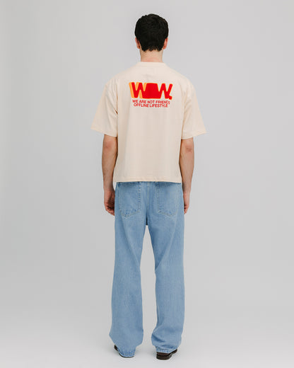 WANF Boxy Tee - Cream
