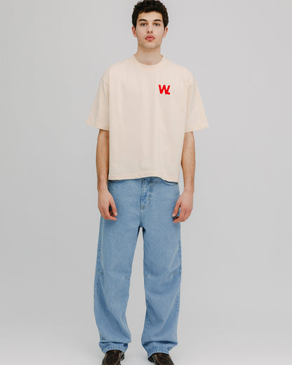WANF Boxy Tee - Cream