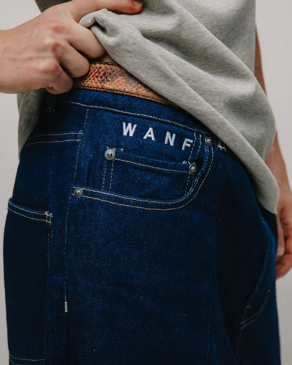 WANF Asa Cut Indigo Jeans - Dark Blue