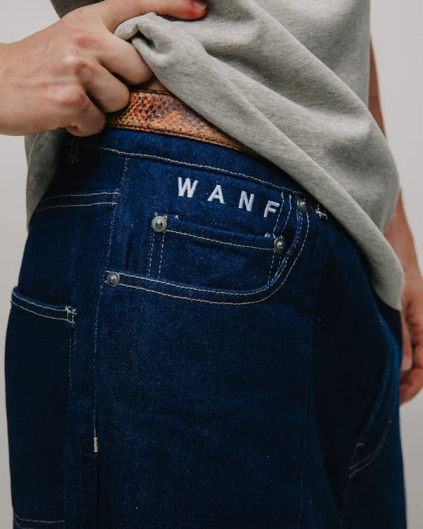 WANF Asa Cut Indigo Jeans - Dark Blue - Kubanna