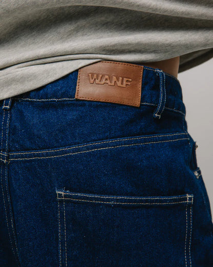 WANF Asa Cut Indigo Jeans - Dark Blue