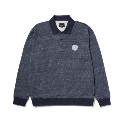 HUF WINSTON POLO FLEECE - NAVY