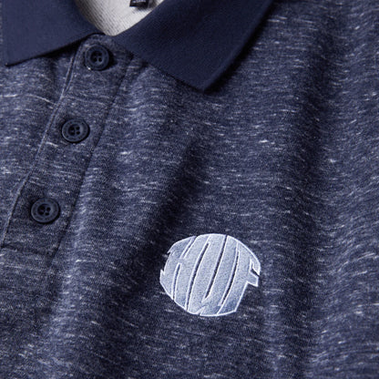 HUF WINSTON POLO FLEECE - NAVY